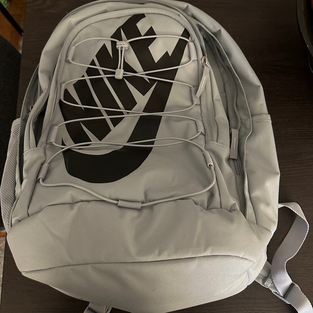 Nike Light Gray Hayward Backpack with Black Logo (26L)